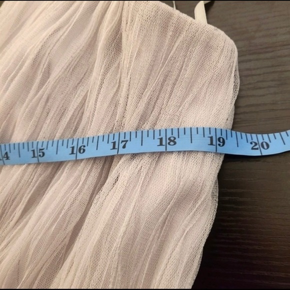 NWT ASOS DESIGN Cami Pleated Tulle Maxi Dress in Grey 12 - Picture 7 of 12